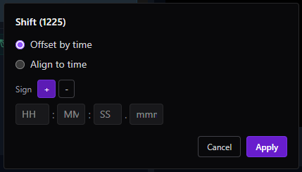 Global subtitle offset adjustment window in Sublandia Editor